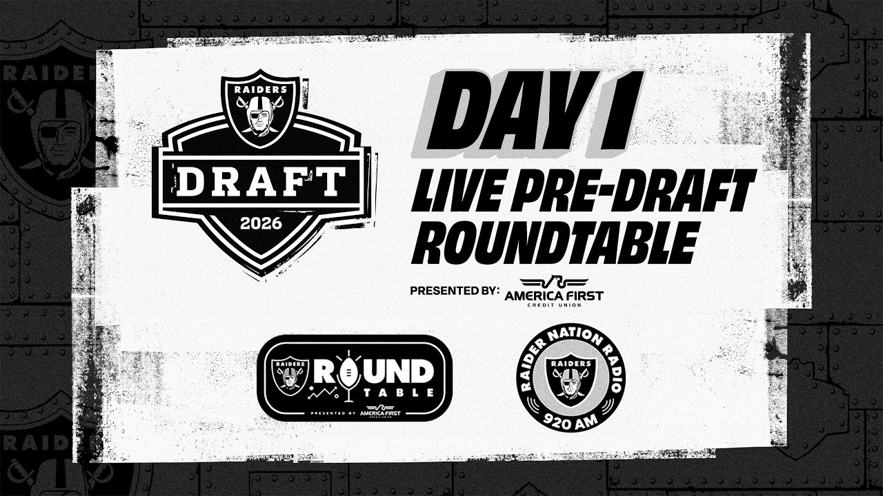 Live Pre-Draft Raiders Roundtable - Day 1 | 2026 NFL Draft