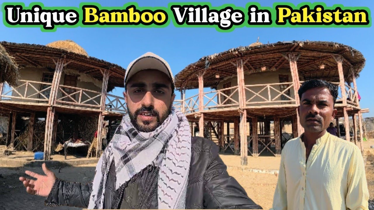 Unique Bamboo Village in Pakistan | Beautiful Villages in Tando Allahyar | Abid Ali 110