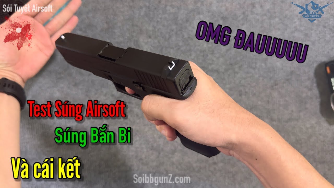 Tay Không Test Sức Mạnh Súng Airsoft (Súng Bắn Bi) Và Cái Kết | Sói Tuyết Airsoft