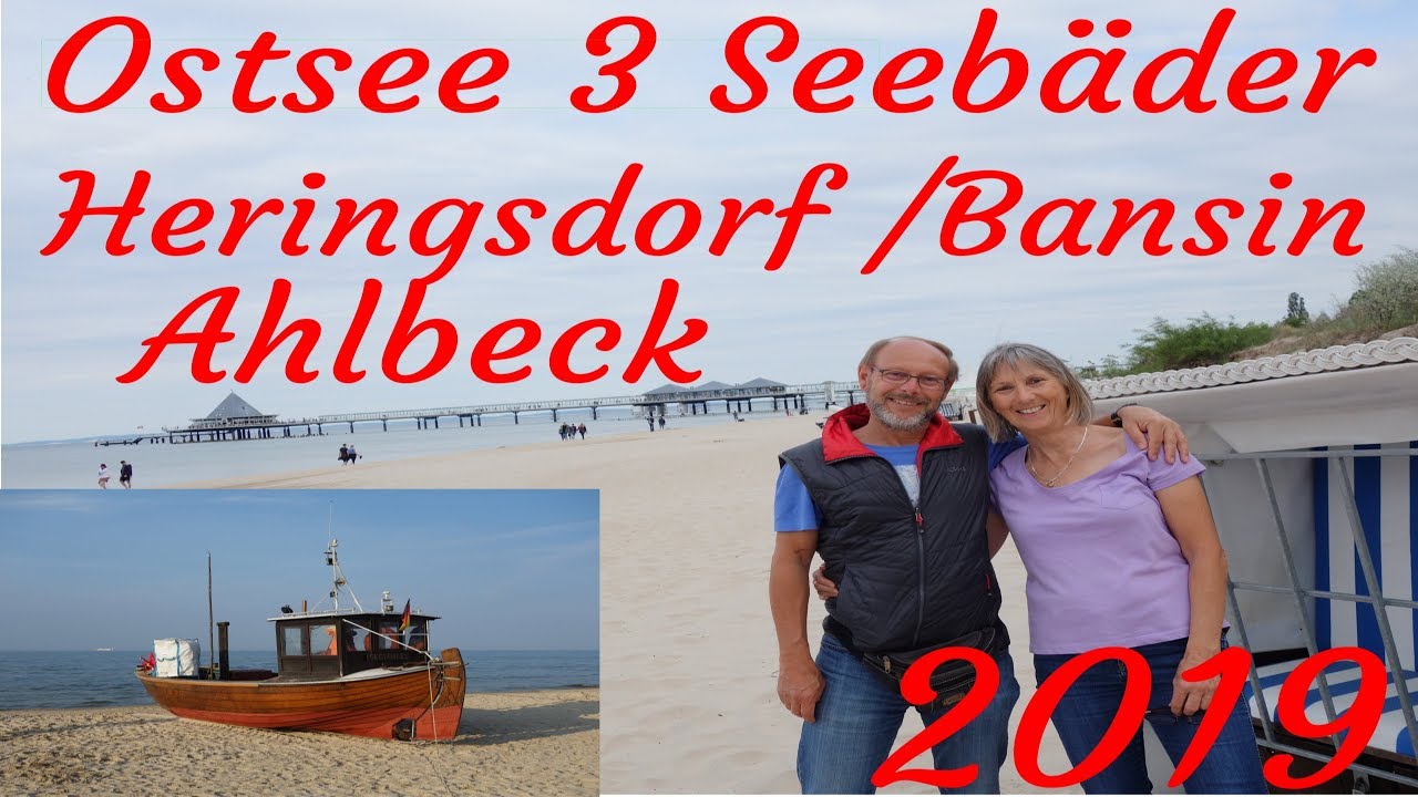 Ostsee 3 Seebäder  Heringsdorf Ahlbeck Bansin mit Stellplätze 2019