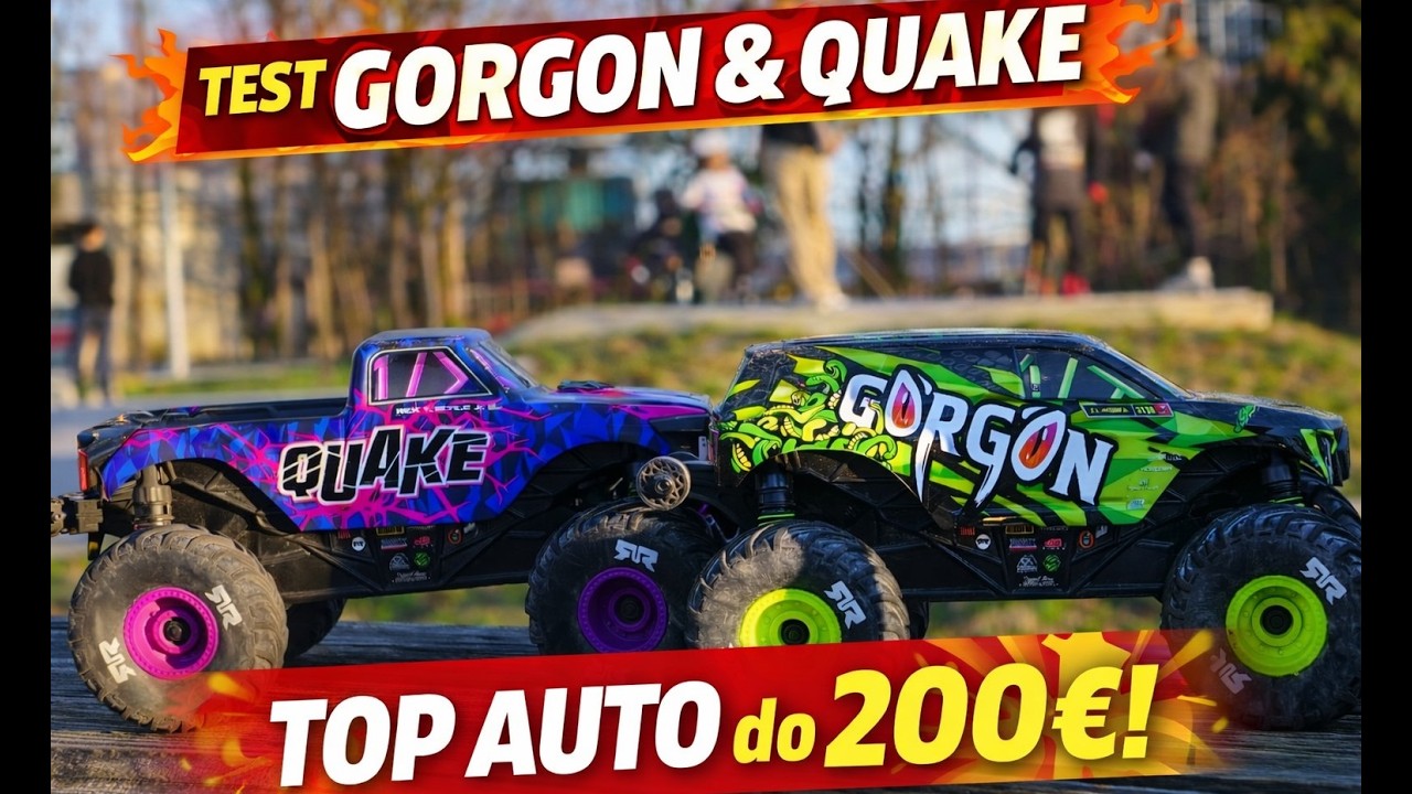 Testovacia jazda Arrma Gorgon & Quake grom