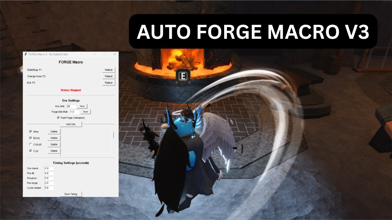 НОВЫЙ макрос Auto FORGE V3 для THE FORGE | Roblox