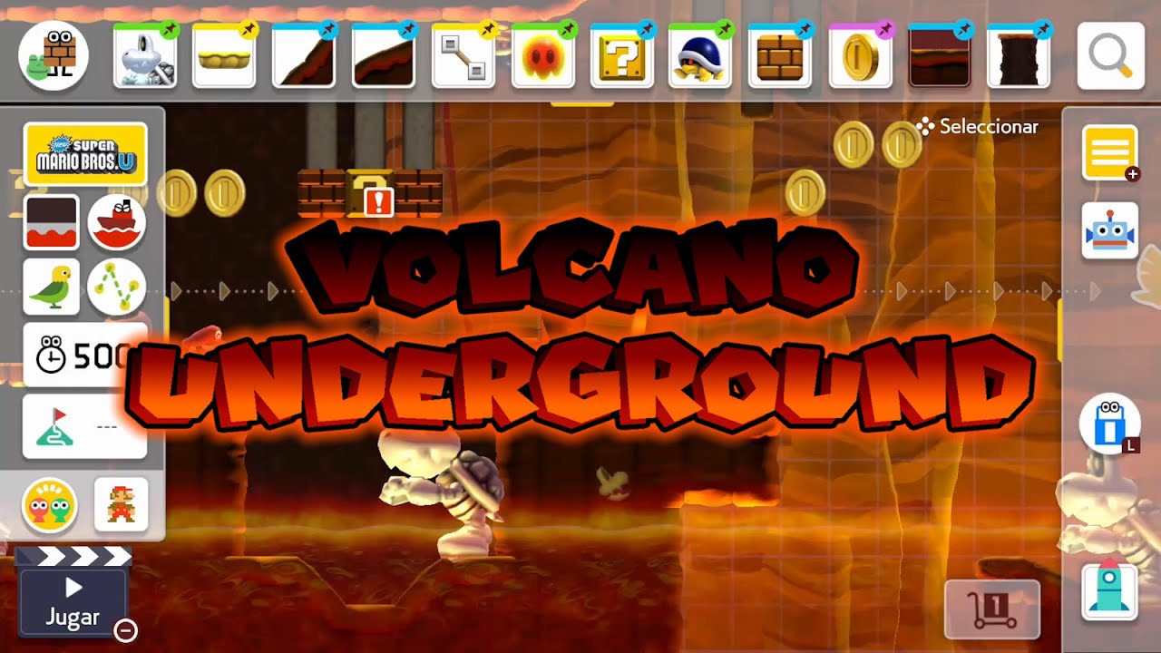 NSMBU Volcano Underground Theme in Super Mario Maker 2 | Final Update