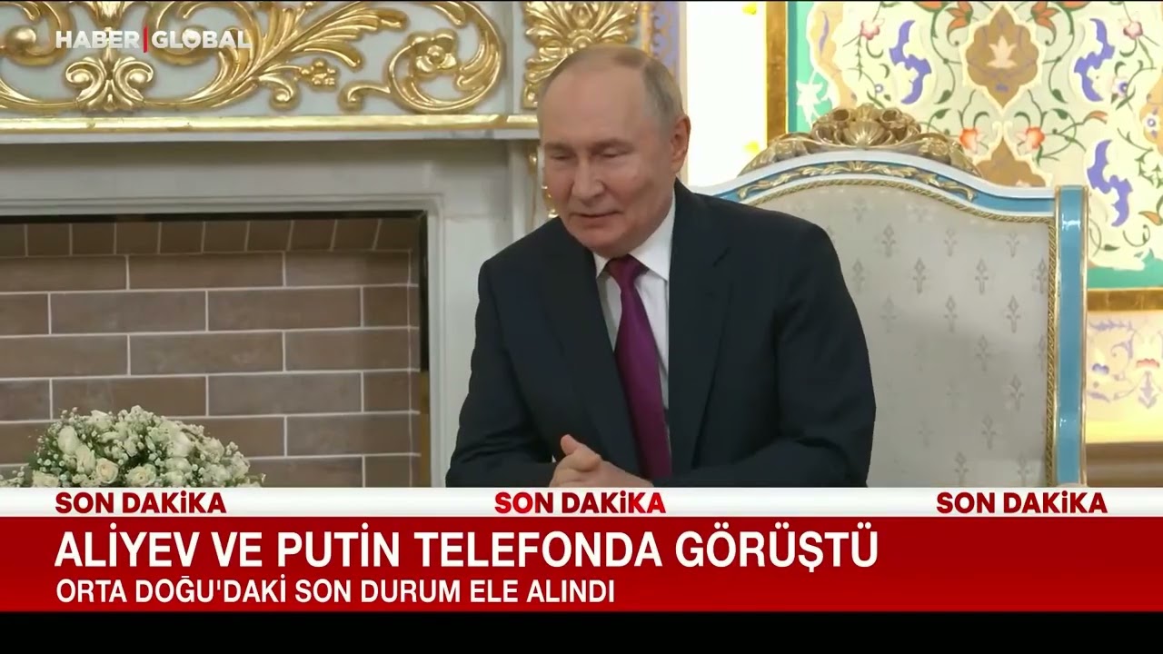 Putin'den Aliyev'e Telefon! İran'daki Rusların Tahliyesinde Sağlanan Desteğe Teşekkür Etti
