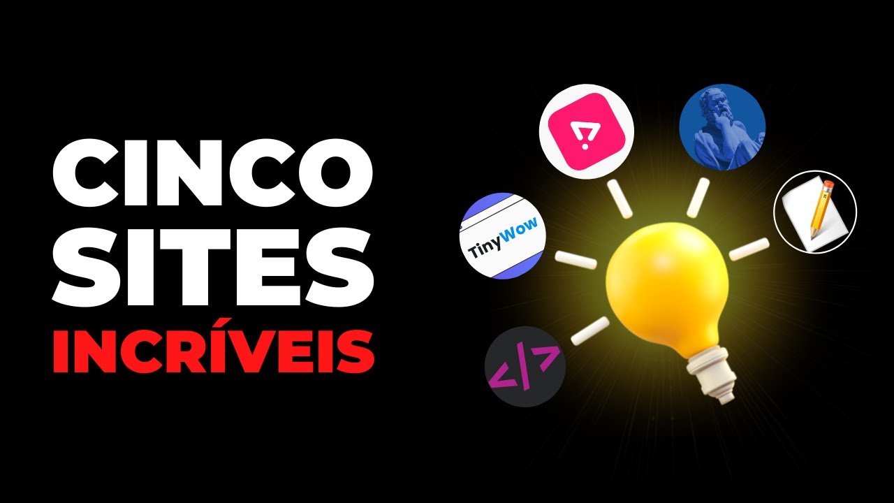 TOP 5 SITES ÚTEIS QUE QUASE NINGUÉM CONHECE  - GRATUITOS!