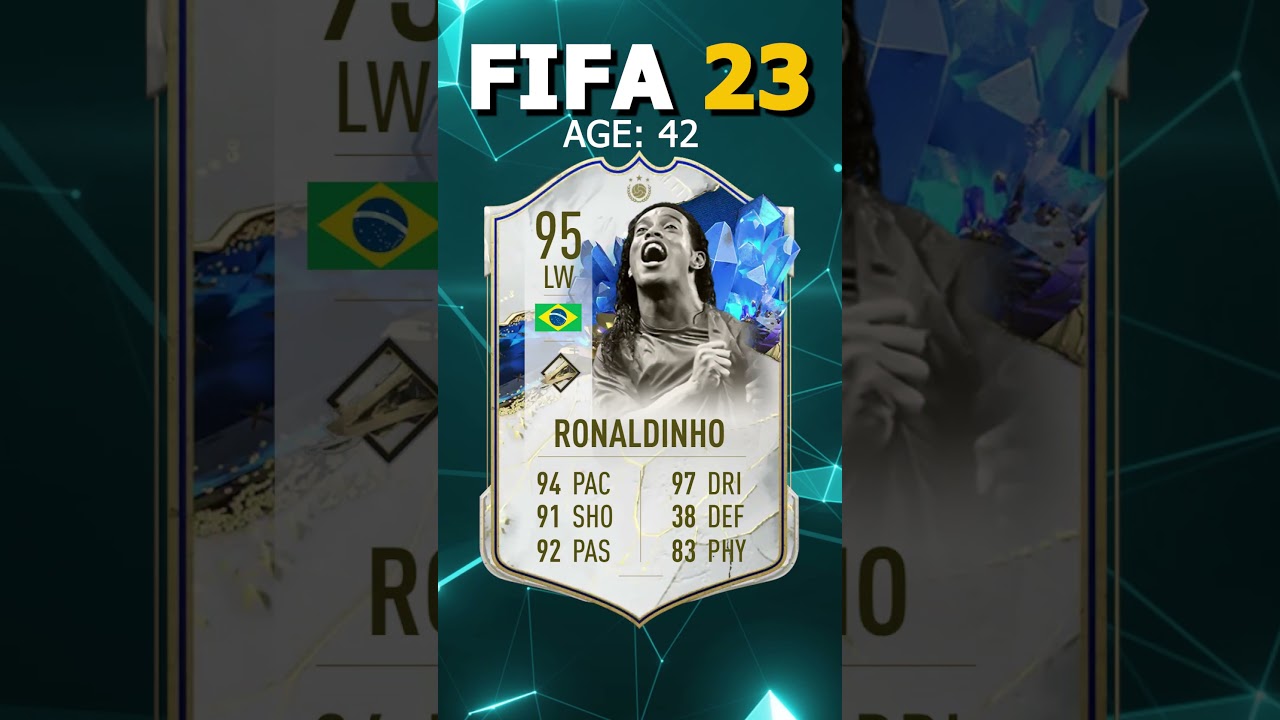 FIFA 23 | ICONS AND THEIR LAST FIFA CARDS! ft. R9, Ronaldinho, Henry #shorts #football #trending