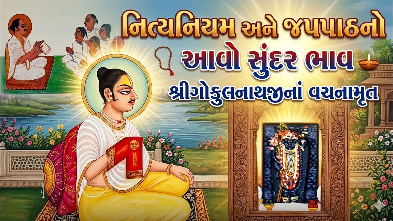 નિત્યનિયમ અને જપપાઠનો આવો સુંદર ભાવ || શ્રીગોકુલનાથજીનાં વચનામૃત || Shri Gokulnathji Vachnamrut ||