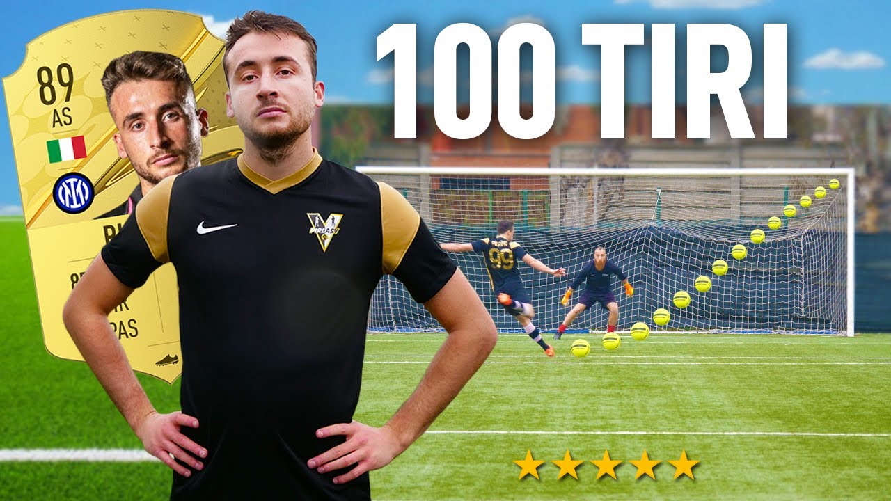 🎯⚽️ 100 TIRI CHALLENGE: PIERINO (PIRLASV ) | Quanti Goal Segnerà su 100 tiri?