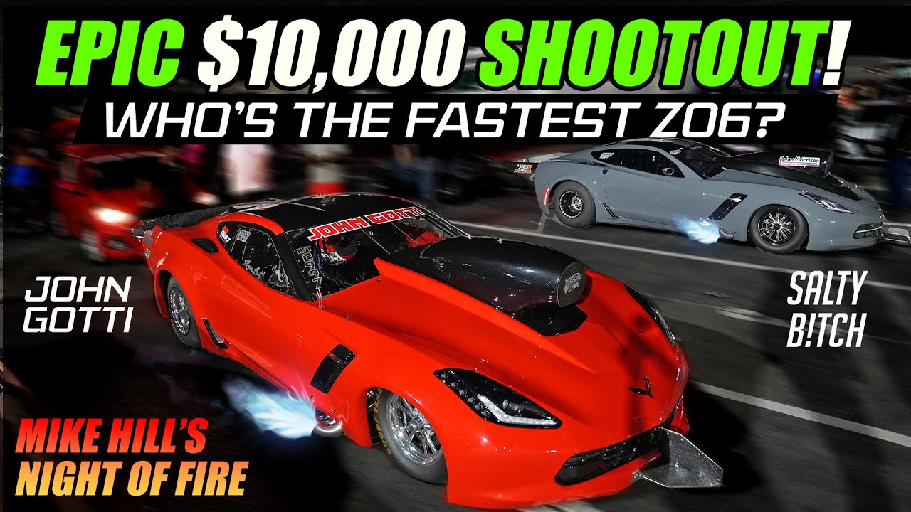 Z06 VS Z06! EPIC $10,000 NIGHT OF FIRE SHOOTOUT - Mike 