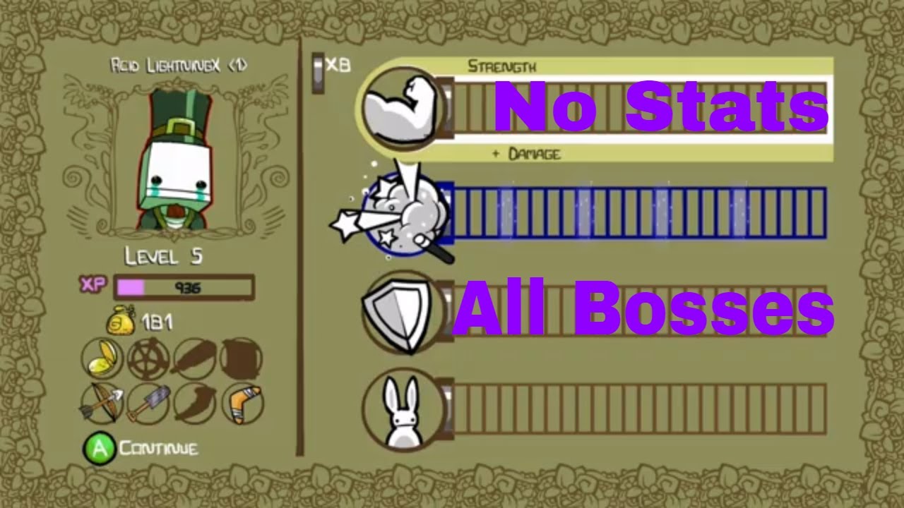 Castle Crashers Remastered all bosses (no stats)