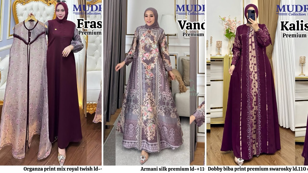 25+ BAJU GAMIS MUSLIM PREMIUM MEWAH TERBARU DAN KEKINIAN / Part 7