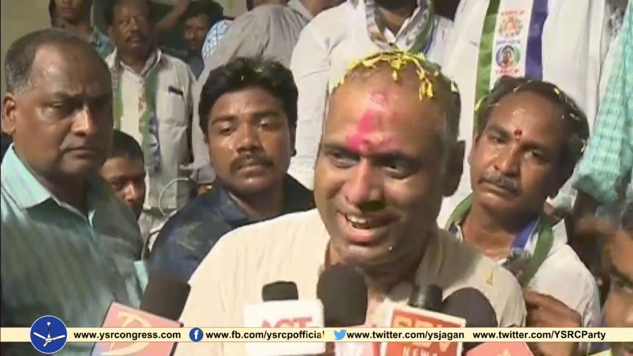 YSRCP MP Candidate PVP & MLA Candidate B.Bhava Kumar in election campaign