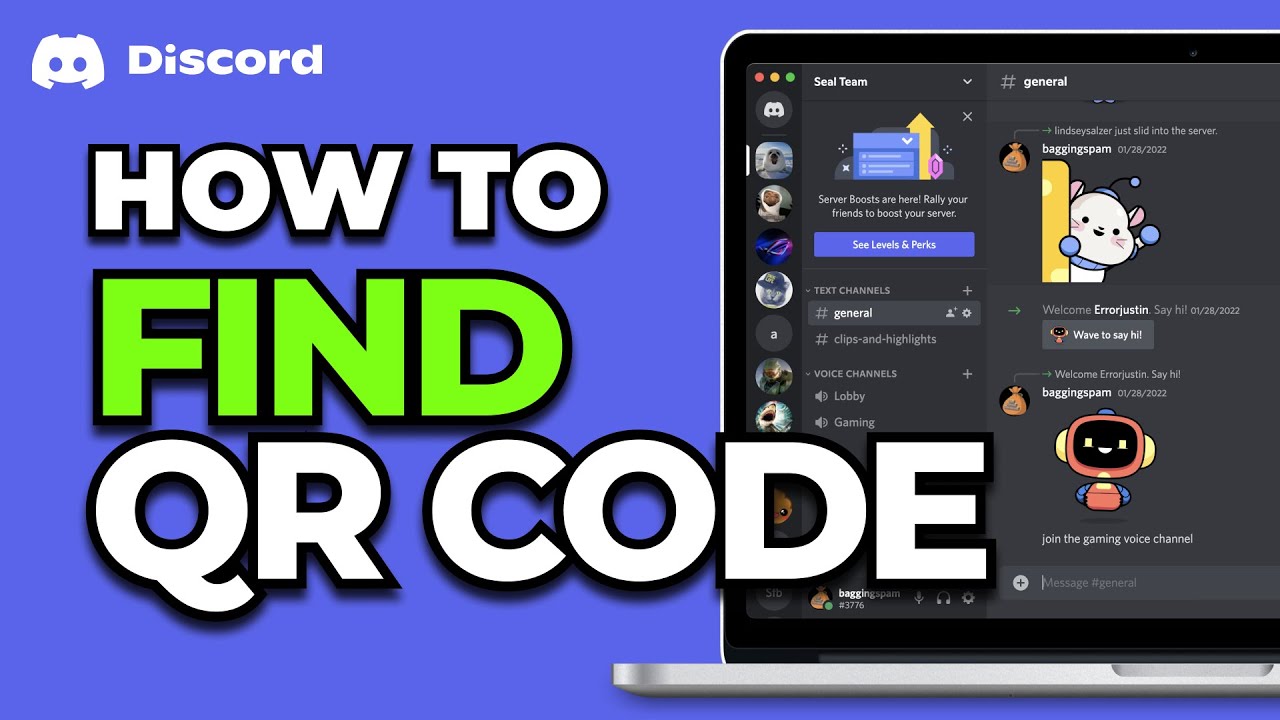 Как найти QR-код в Discord на ПК