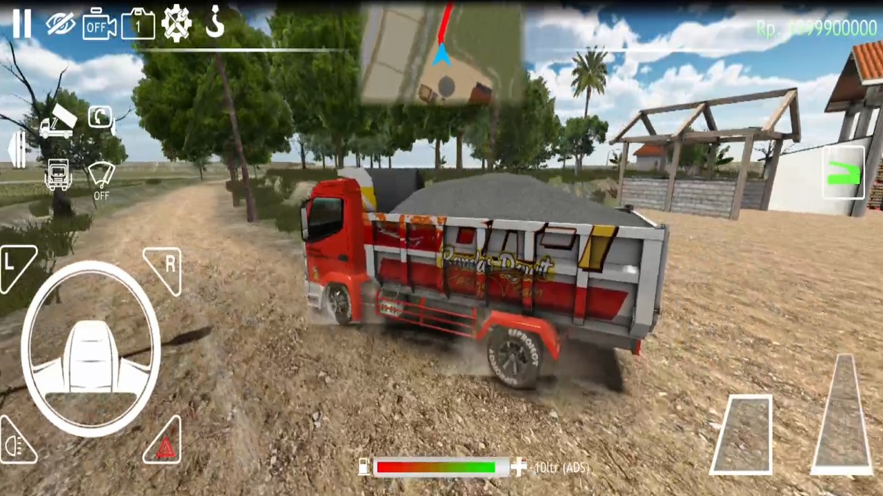 Truck angkut batu - Es Truck Id - Gameplay