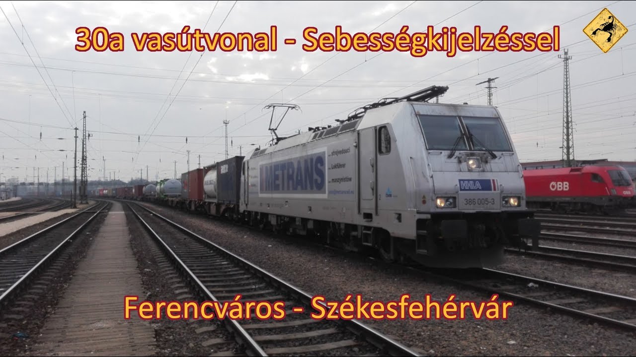 30a Vasútvonal - Sebességkijelzéssel | 1080p@60fps