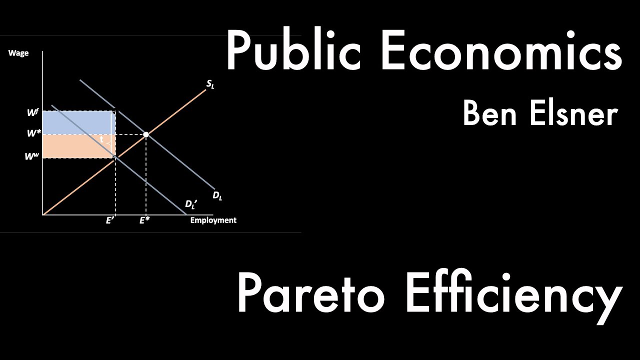 Pareto Efficiency -- Public Economics I, 9/11