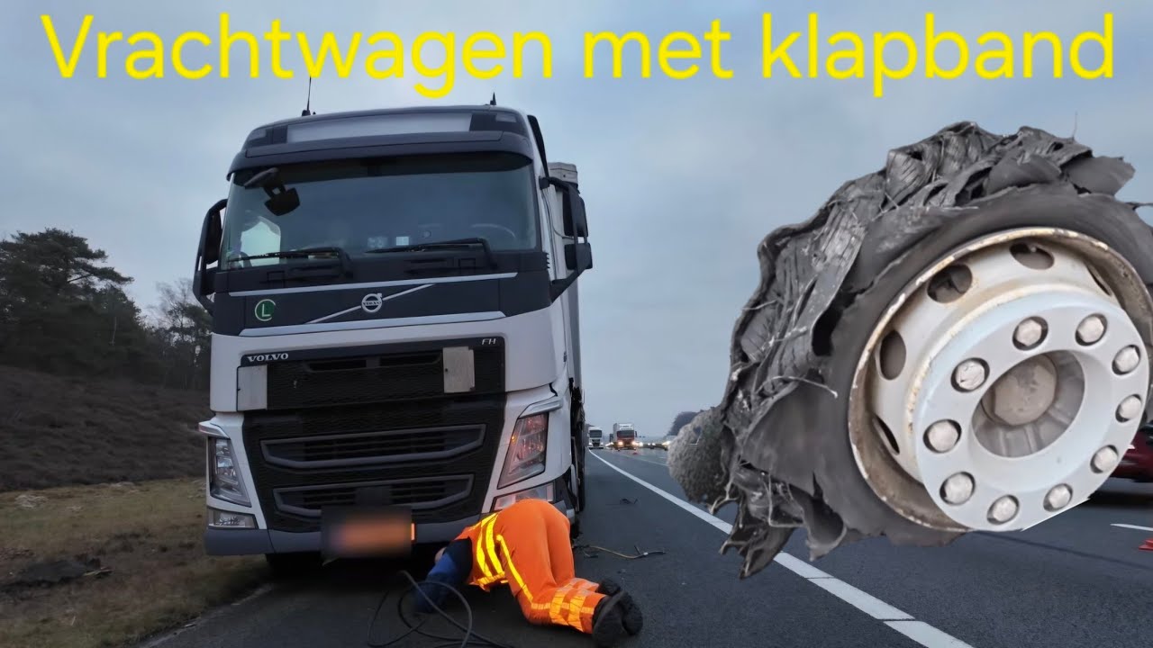 Vrachtwagen met klapband (Vlog 76)