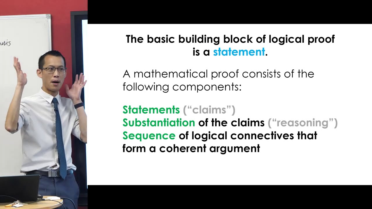 Introduction to the Nature of Proof (2 of 3: Building blocks)