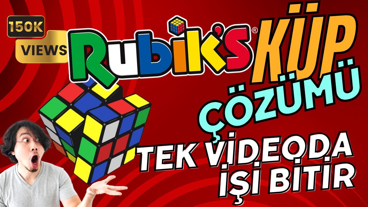 RUBİK KÜP ÇÖZÜMÜ BASİT ANLATIM | Zeka Küpü Nasıl Çözülür? En Kolay ve Sade Çözüm | Herkes Çözecek!