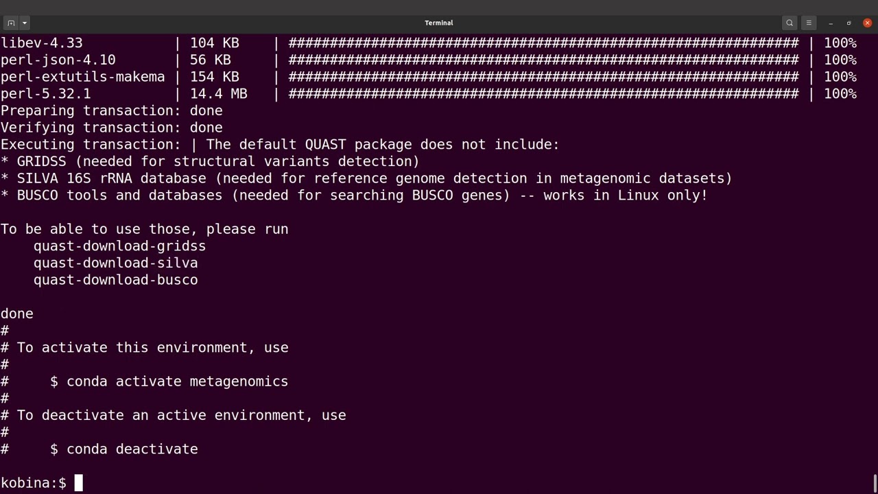 Metagenomics Tutorial | Download SILVA database with QUAST