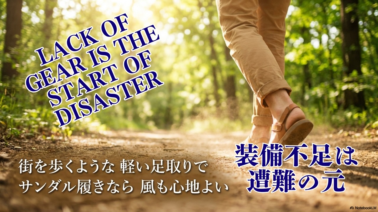 【Mountaineering】Lack of Gear is the Start of Disaster｜ 山を愛する資格！