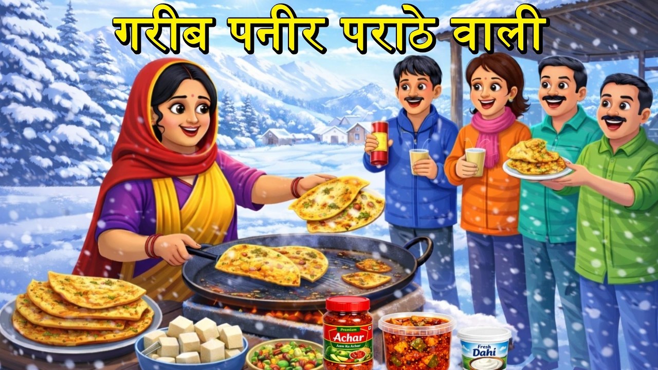 गरीब पनीर पराठा वाली| greeb paneer paratha wali| moral story hindi kahaniyan