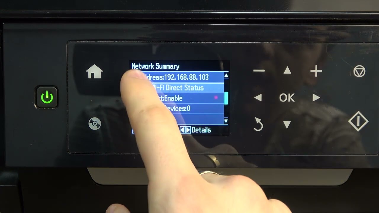 How to check IP on Epson XP 640 series / Check printers IP address to access Epson XP 640 EWS