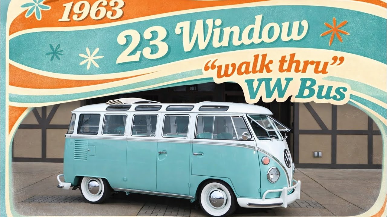 Restored 1963 23 Window Deluxe Bus by Silver Lining Auto Restoration 