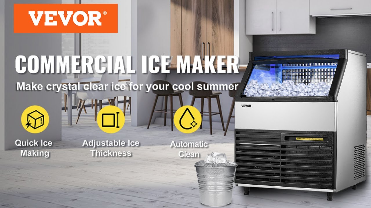 VEVOR 110V Commercial Ice Maker 440LBS/24H - for Bar Home Supermarkets Restaurant