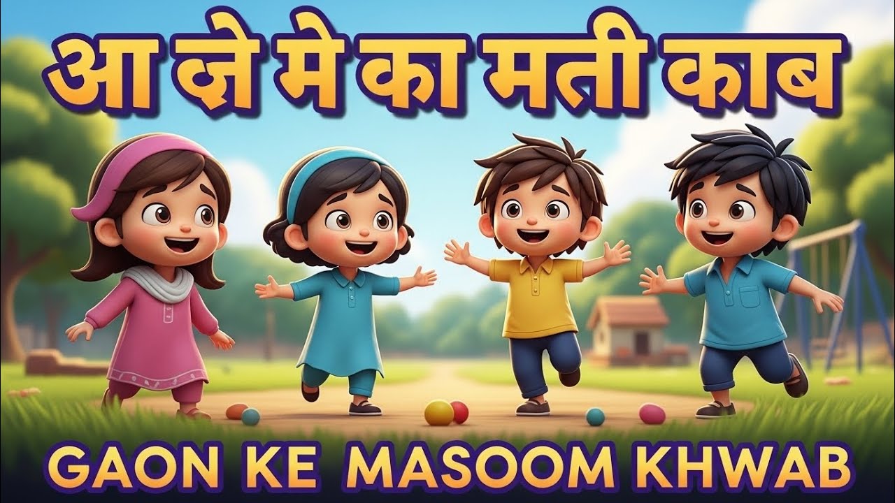 Pakistani Village Kids Playing Games | Gaon Ki Pyari Kahani (2D Animation)