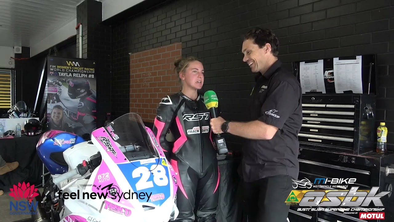 Tayla Relph with Chris Vermeulen