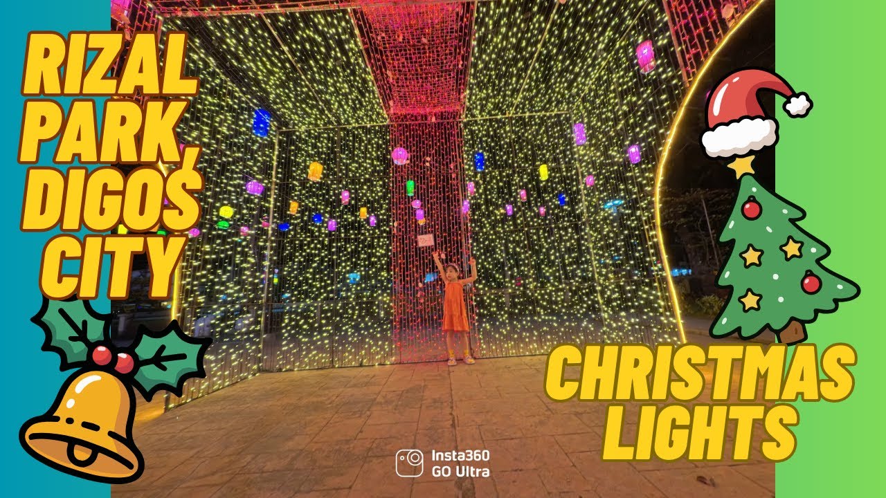 Walkthrough Rizal Park, Digos City for their Christmas Lights and decors