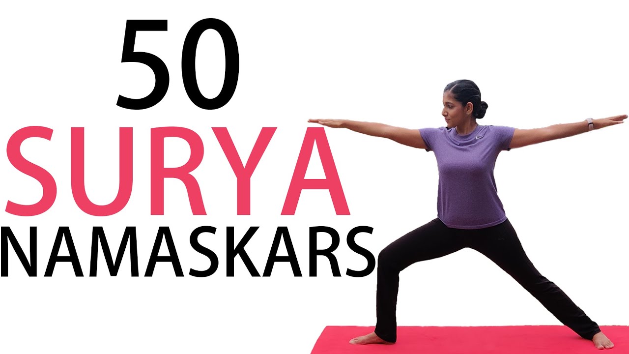 Cardio Yoga Workout | 50 Sun Salutations | 25 Rounds of Surya Namaskar | Yoga for Weightloss