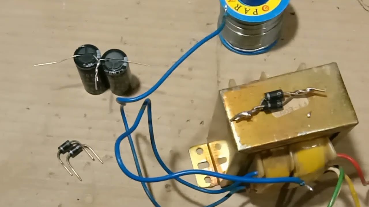 cara membuat power supply trafo non CT jadi ct