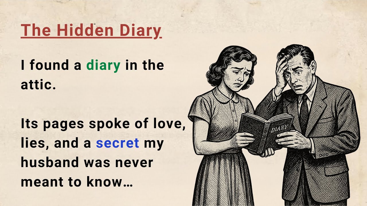 Learn English through Stories Level 3 ⭐ The Hidden Diary &ndash; Emotional English Story for Listening