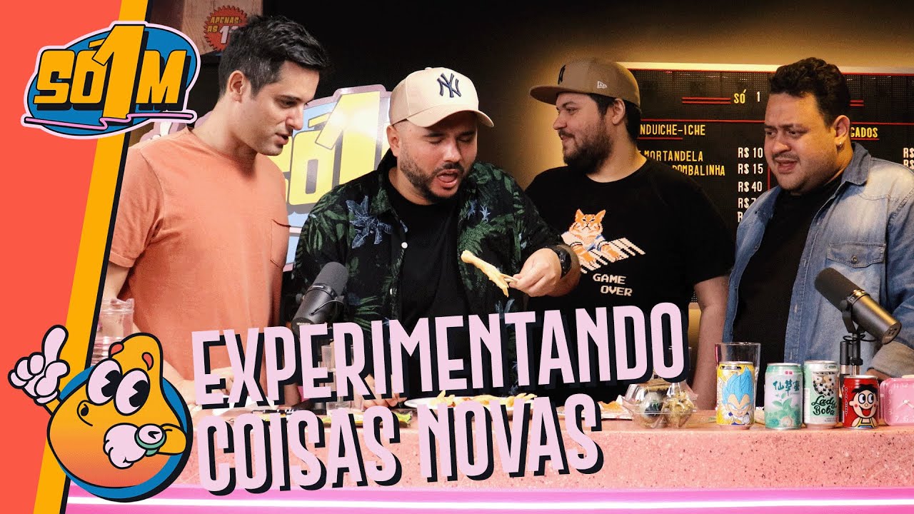 SÓ COMIDA BIZARRA com Studart e Jhonny Drumond | Só 1 Minutinho