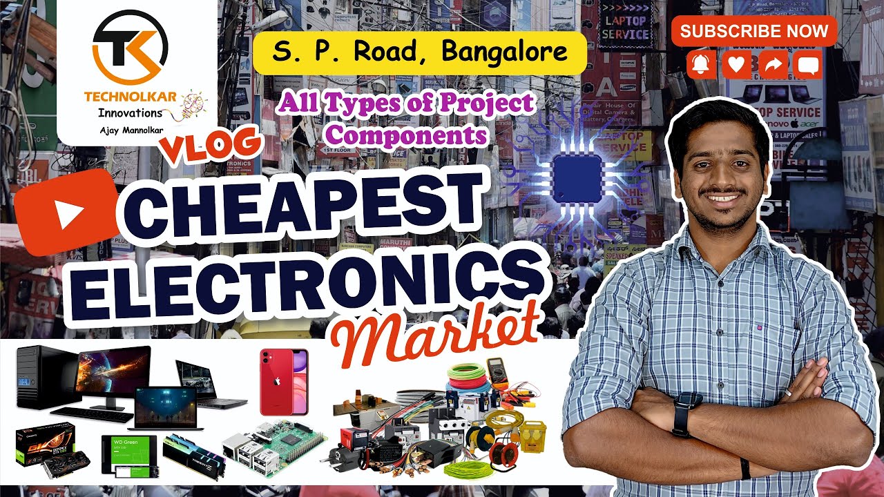 Bangalore Electronics Market | SP Road | Engineering Projects | Vlog 1 | Cheaper Electronics