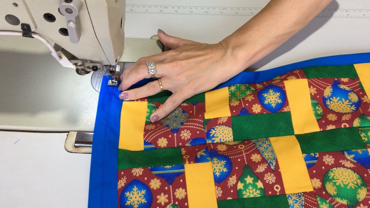 TAPETE de RETALHOS Lindo Rápido e Fácil de COSTURAR em PATCHWORK Fácil Demais