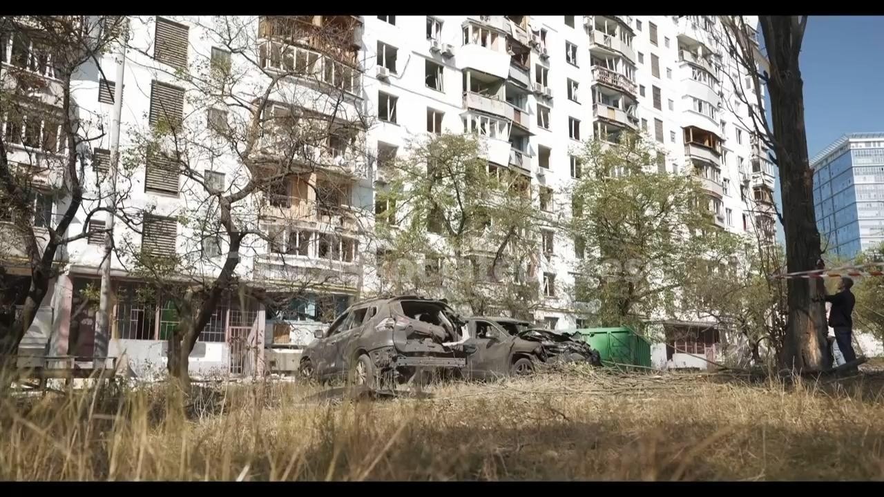 Kyiv residents see homes damaged as Russian attack hits the city