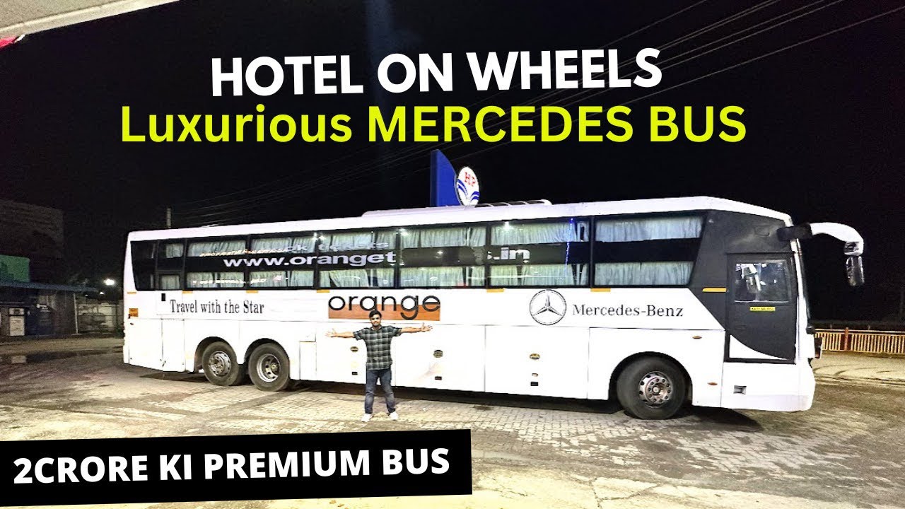 Mercedes Benz Super High Deck Multi Axle AC Sleeper Bus Journey from Bangalore to Hyderabad