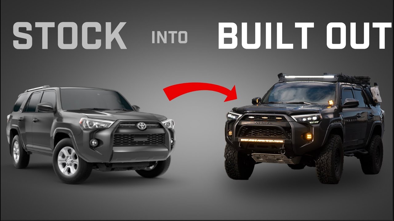 Building out a stock 4Runner part 1 [ Alpharex headlights Install ]