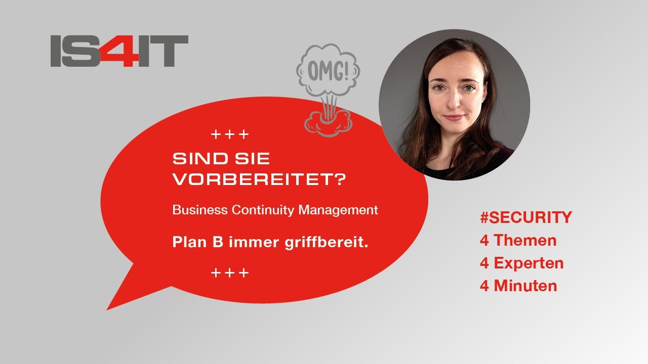 #BCM und #Krisenmanagement 😨: 4 Themen - 4 Experten - 4 Minuten