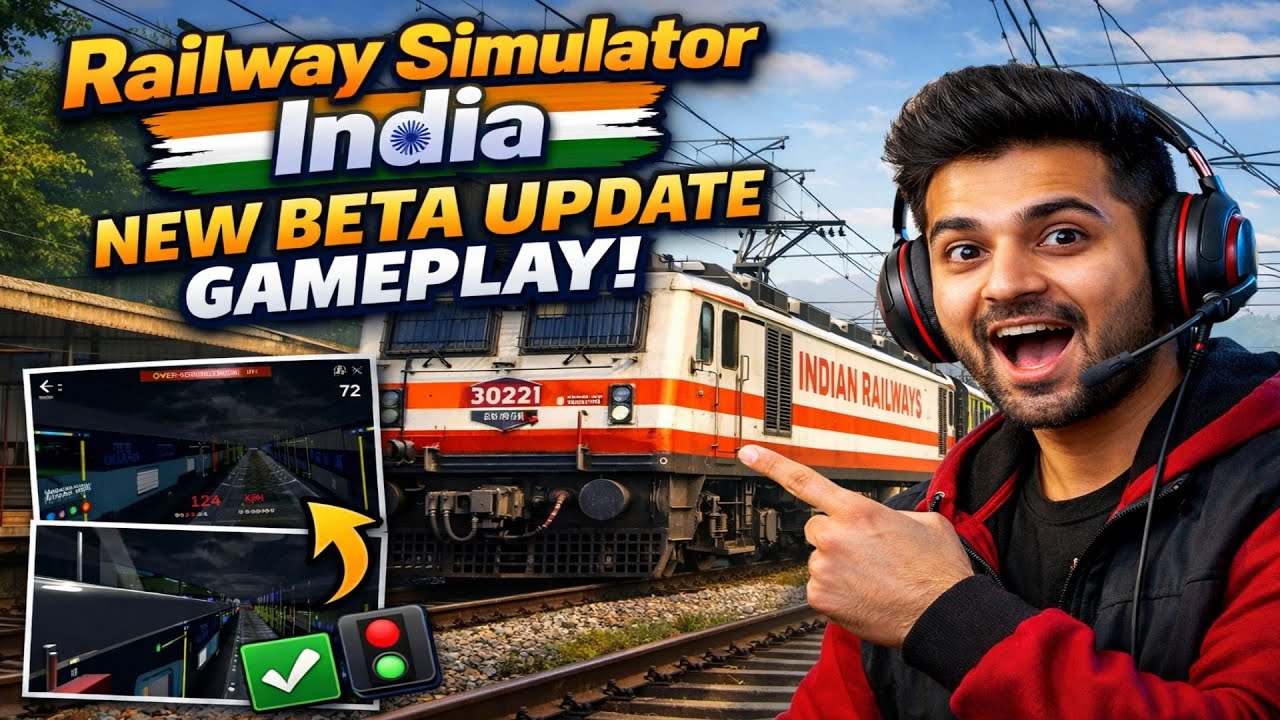 New Beta Update Gameplay 🔥 | Railway Simulator India | Real Night Experience