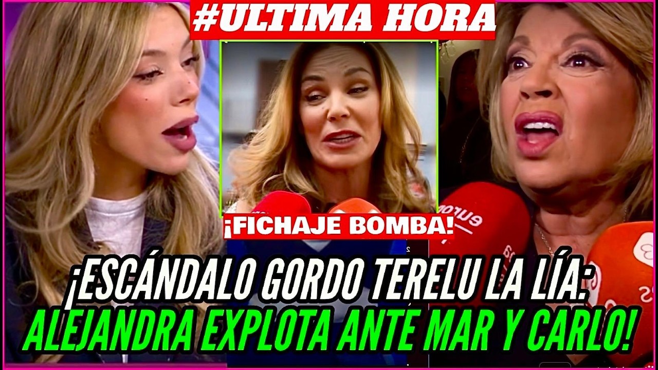 💥​&iexcl;ESC&Aacute;NDALO GORDO TERELU CAMPOS! X ALEJANDRA RUBIO CONTRA MAR FLORES Y CARLO COSTANZIA EN TELECINCO