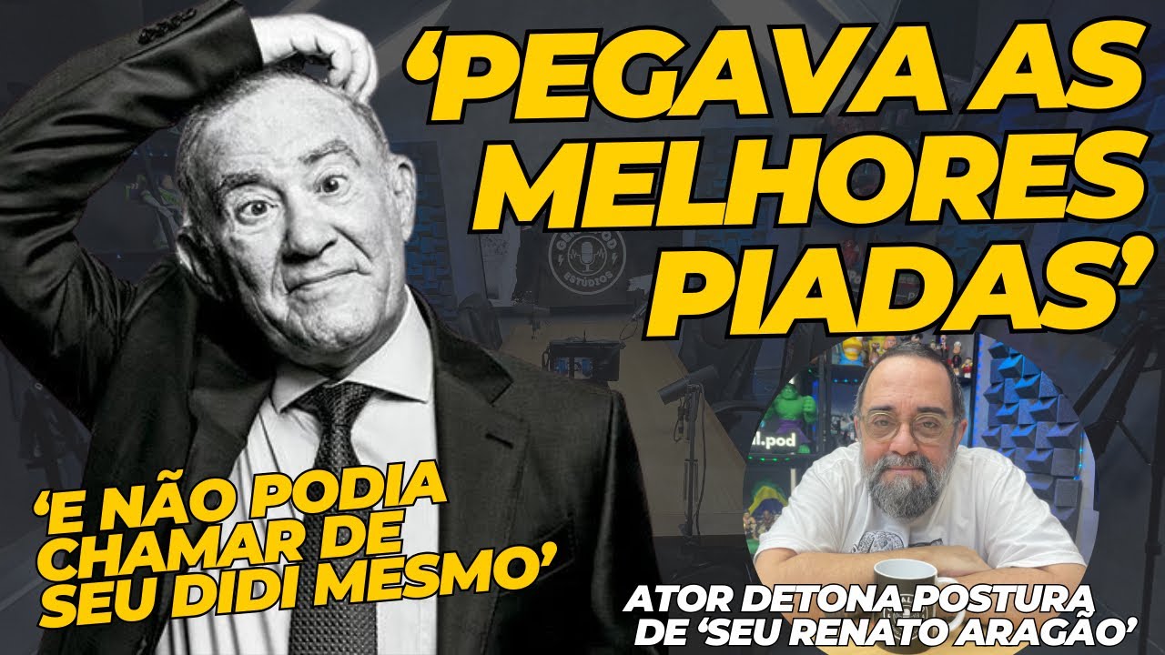 'Renato Aragão agora está bonzinho, mas ele era mala’, dispara humorista Alexandre Regis