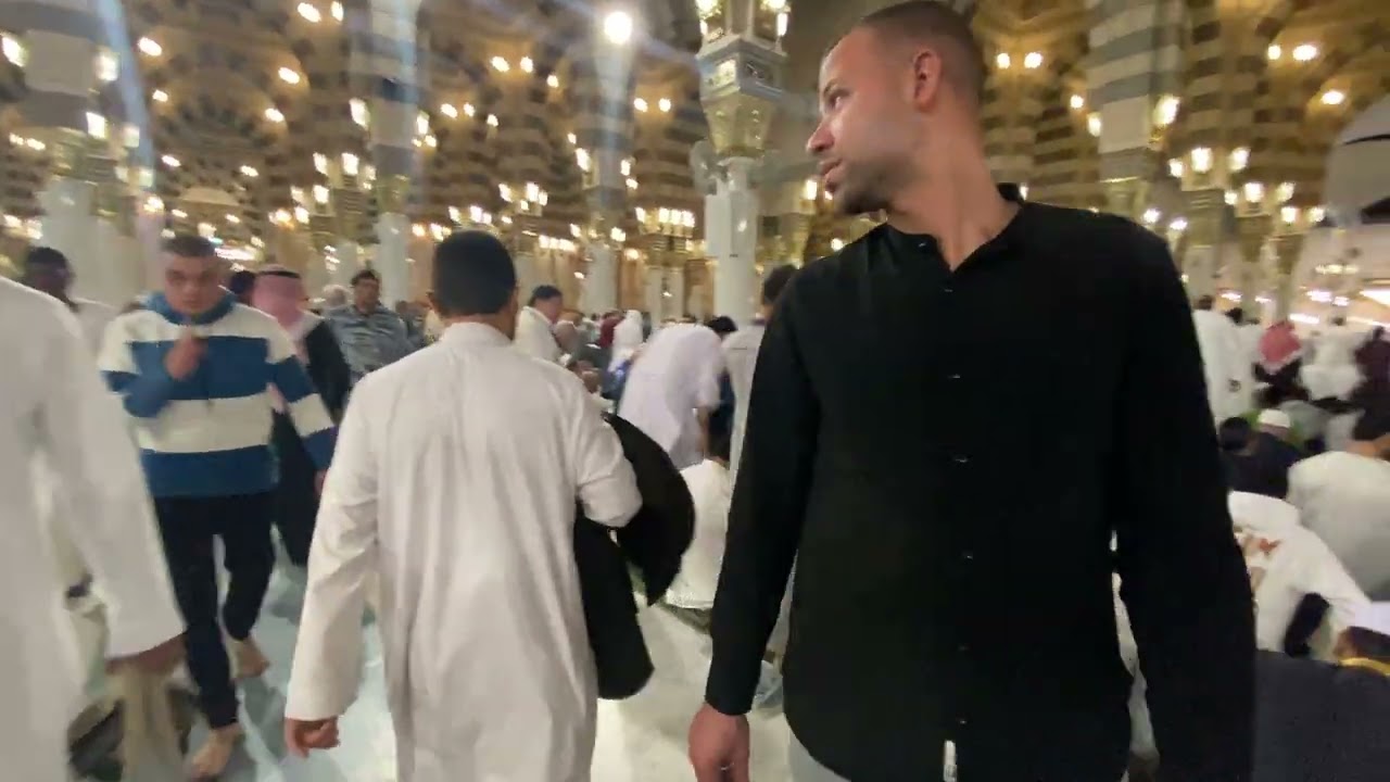 Masjid. E Nabwi (saw) 4K Tour (Isha Adhaan 2026)
