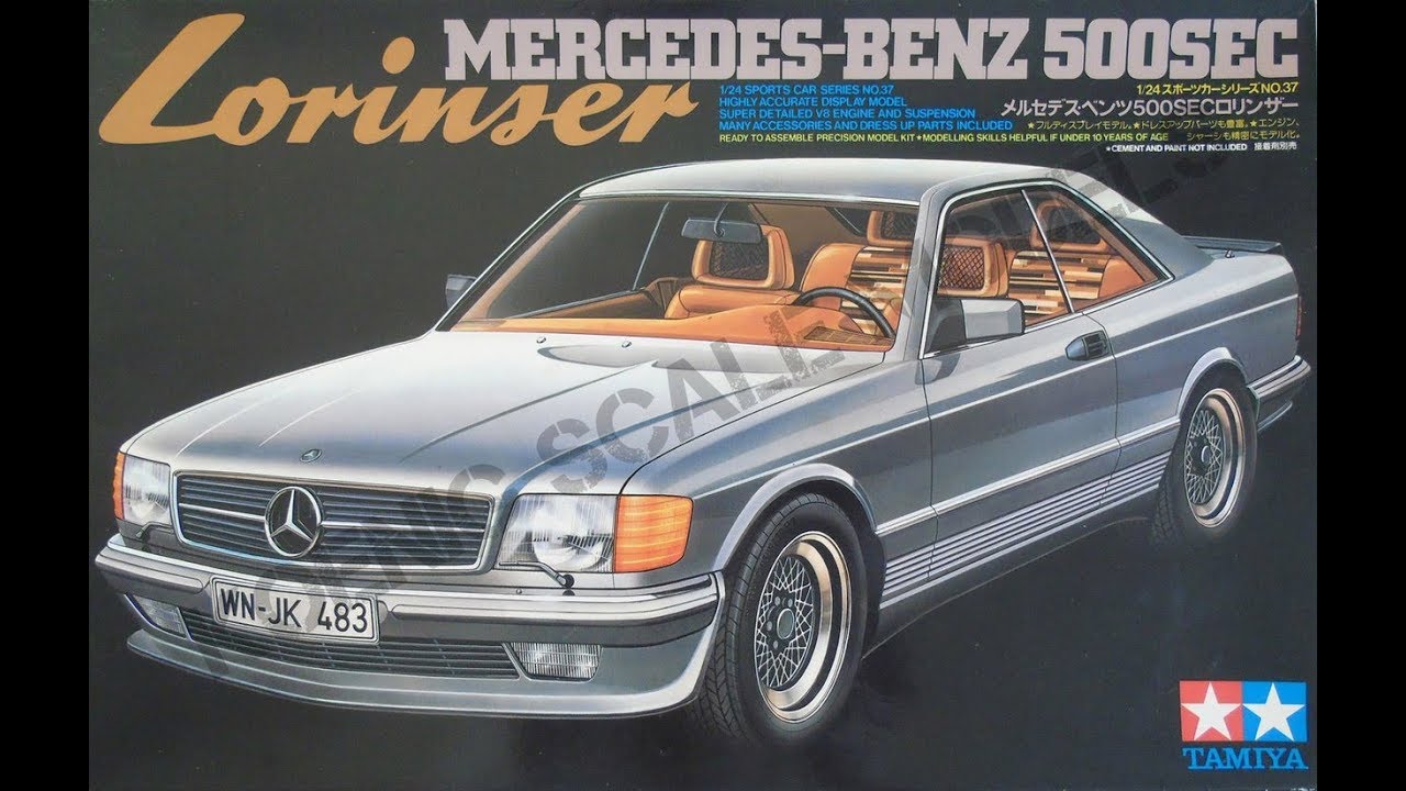 Обзор Mercedes-Benz 500 SEC Lorinser Tamiya 1/24 (сборные модели)