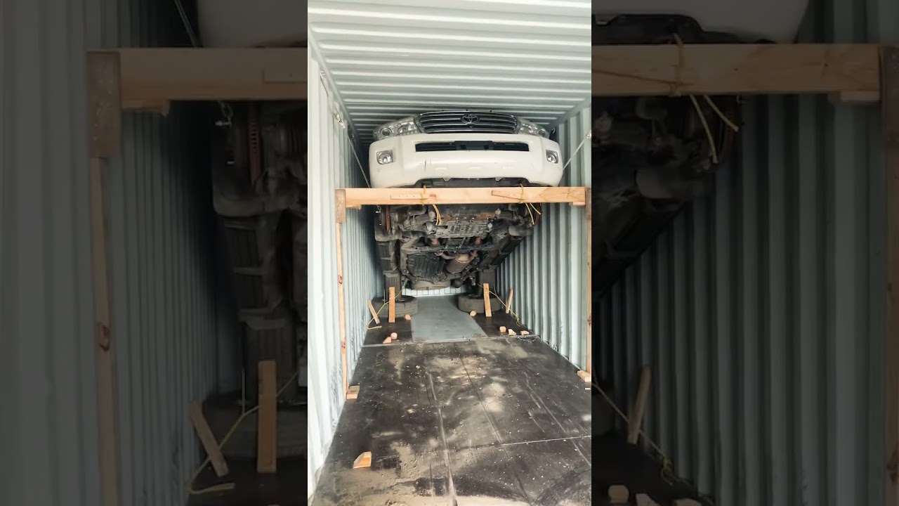 How cars placed in container import from america and canada
