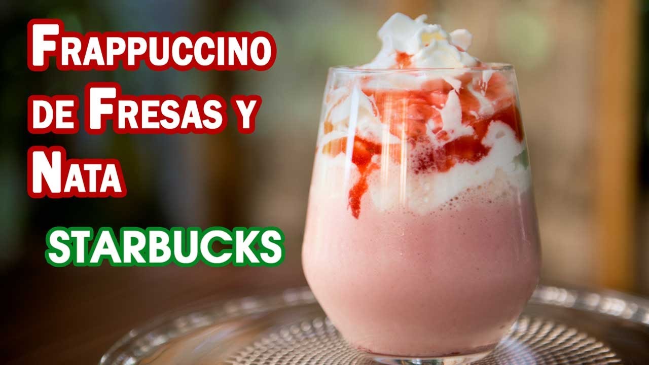 Frappuccino de Fresas y Nata Estilo Starbucks Copycat