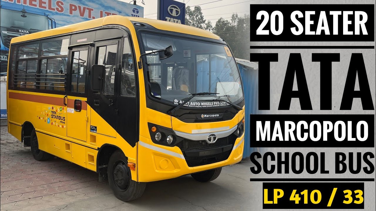 Best Small Town School Bus New Tata Marcopolo 20 Seater School Bus|Tata Marcopolo LP 410/33 Bus